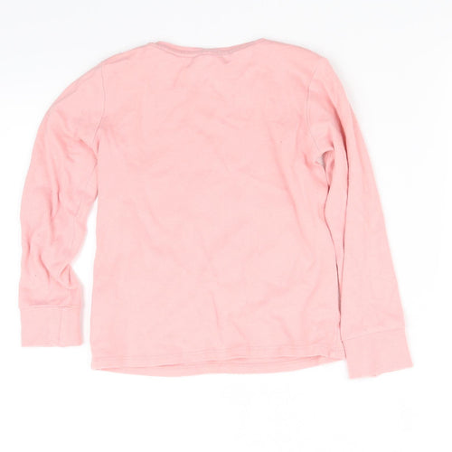 pre worn Girls Pink   Basic T-Shirt Size 5-6 Years