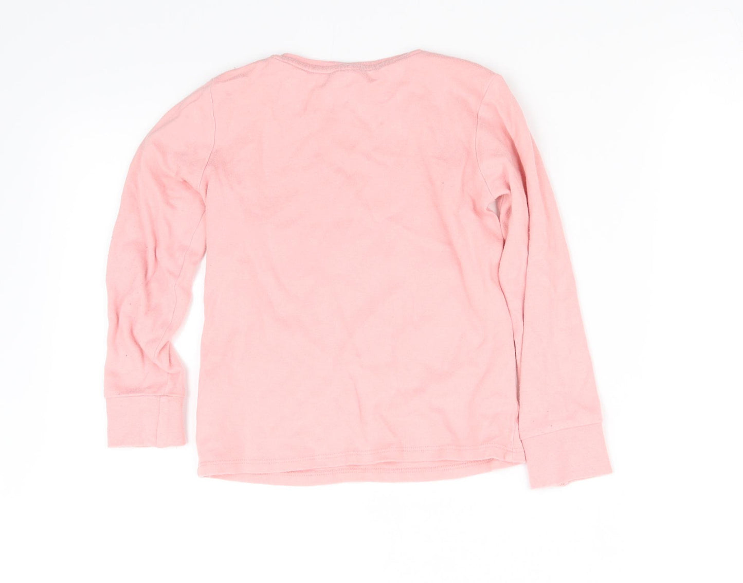 pre worn Girls Pink   Basic T-Shirt Size 5-6 Years