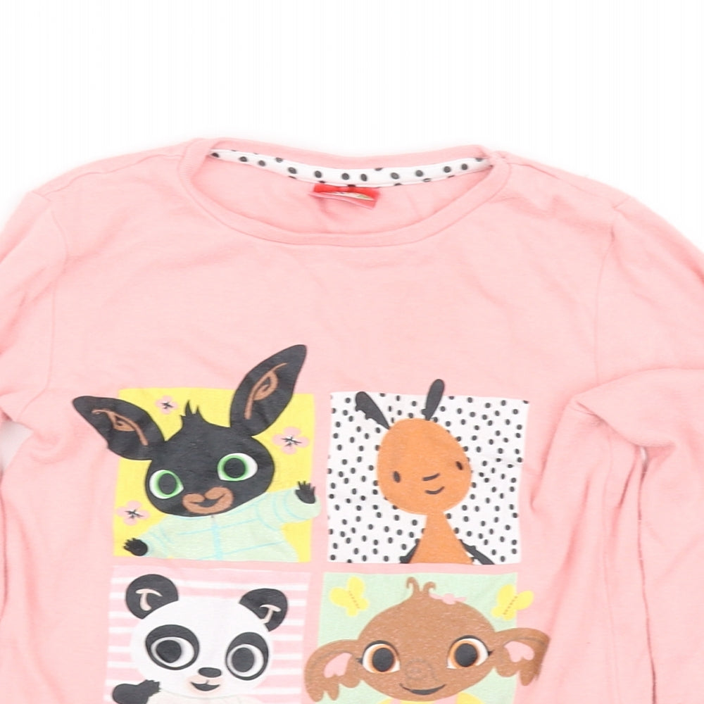 pre worn Girls Pink   Basic T-Shirt Size 5-6 Years