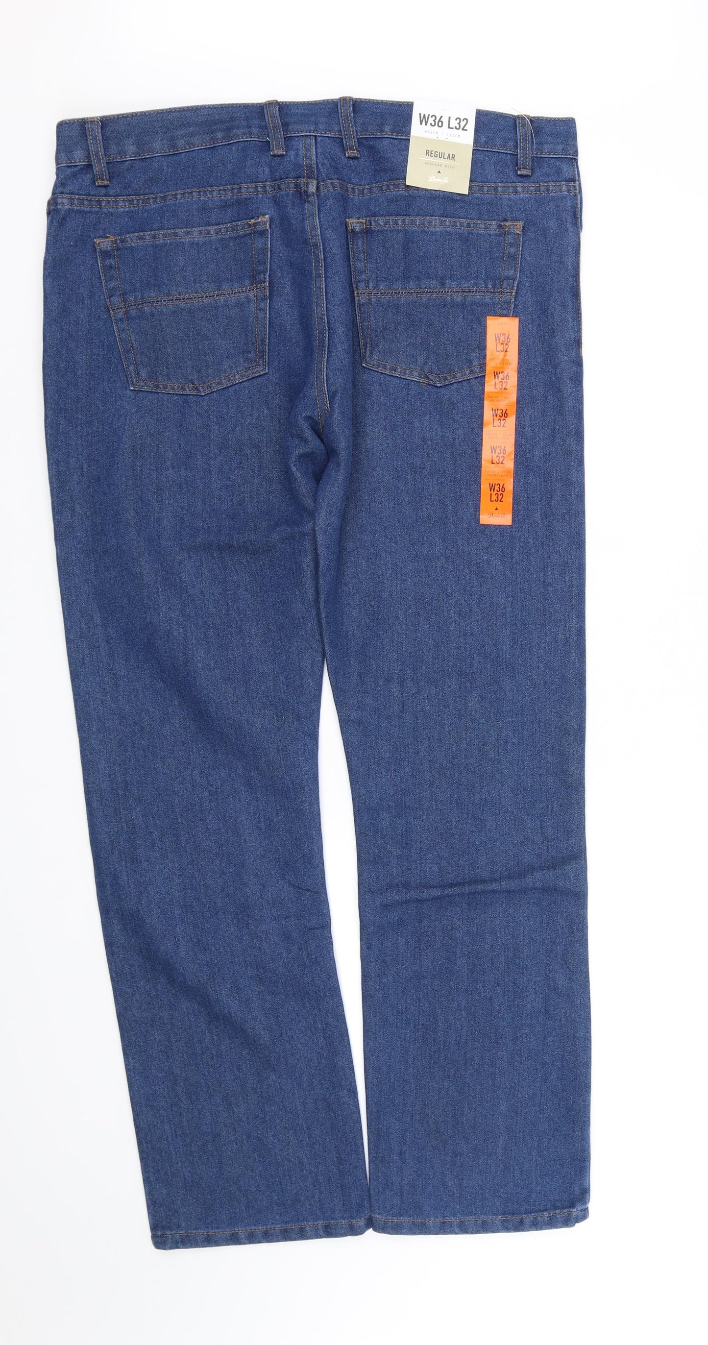Denim  Co Mens Blue   Straight Jeans Size L L34 in
