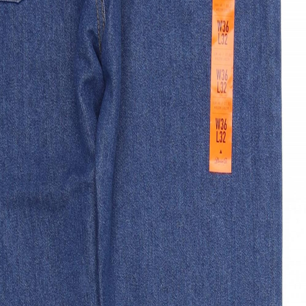 Denim  Co Mens Blue   Straight Jeans Size L L34 in