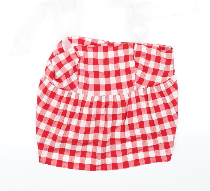 Topshop Womens Red   Basic Blouse Size 14