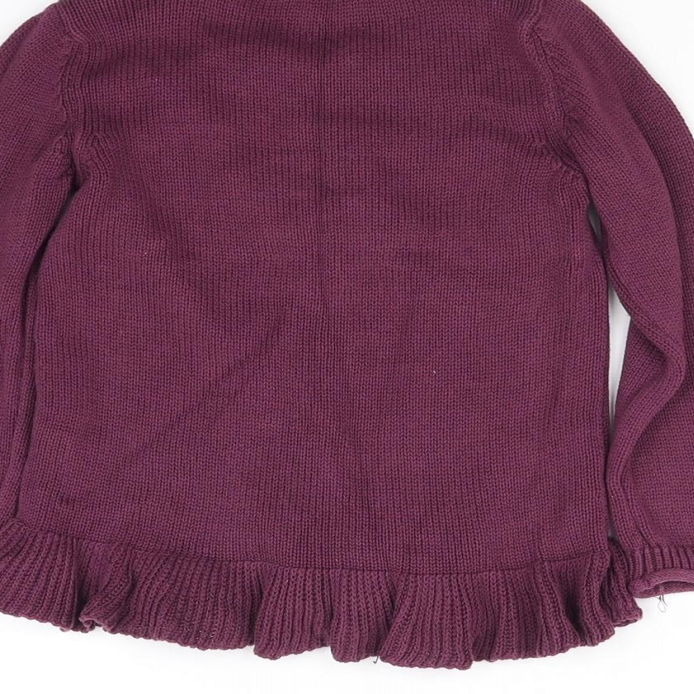 TU Girls Purple   Pullover Jumper Size 3-4 Years