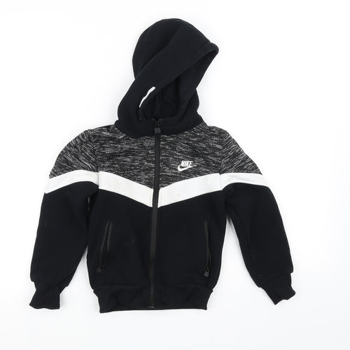 Nike Boys Black   Pullover Hoodie Size 6-7 Years