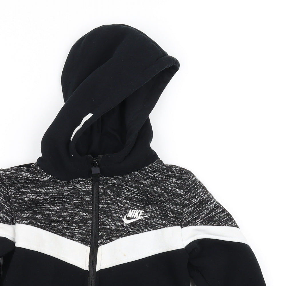 Nike Boys Black   Pullover Hoodie Size 6-7 Years
