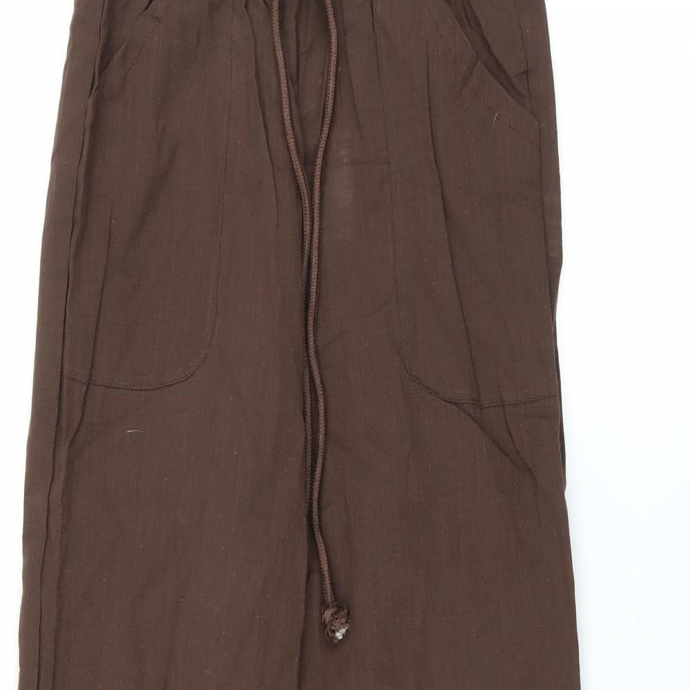 Celmia Womens Brown   Trousers  Size S L27 in - Bootcut