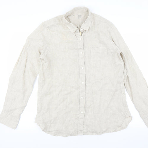 MUJI Mens Beige    Button-Up Size L