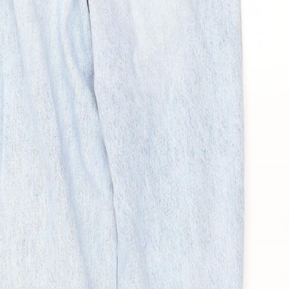 NEXT Girls Blue  Denim Straight Jeans Size 12 Years - DISTRESSED