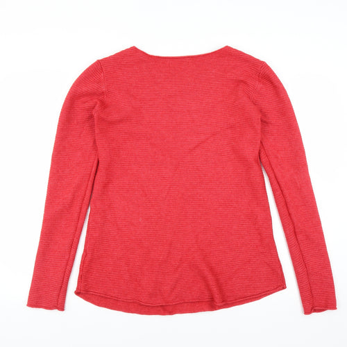 Meily Womens Red   Pullover Jumper Size M
