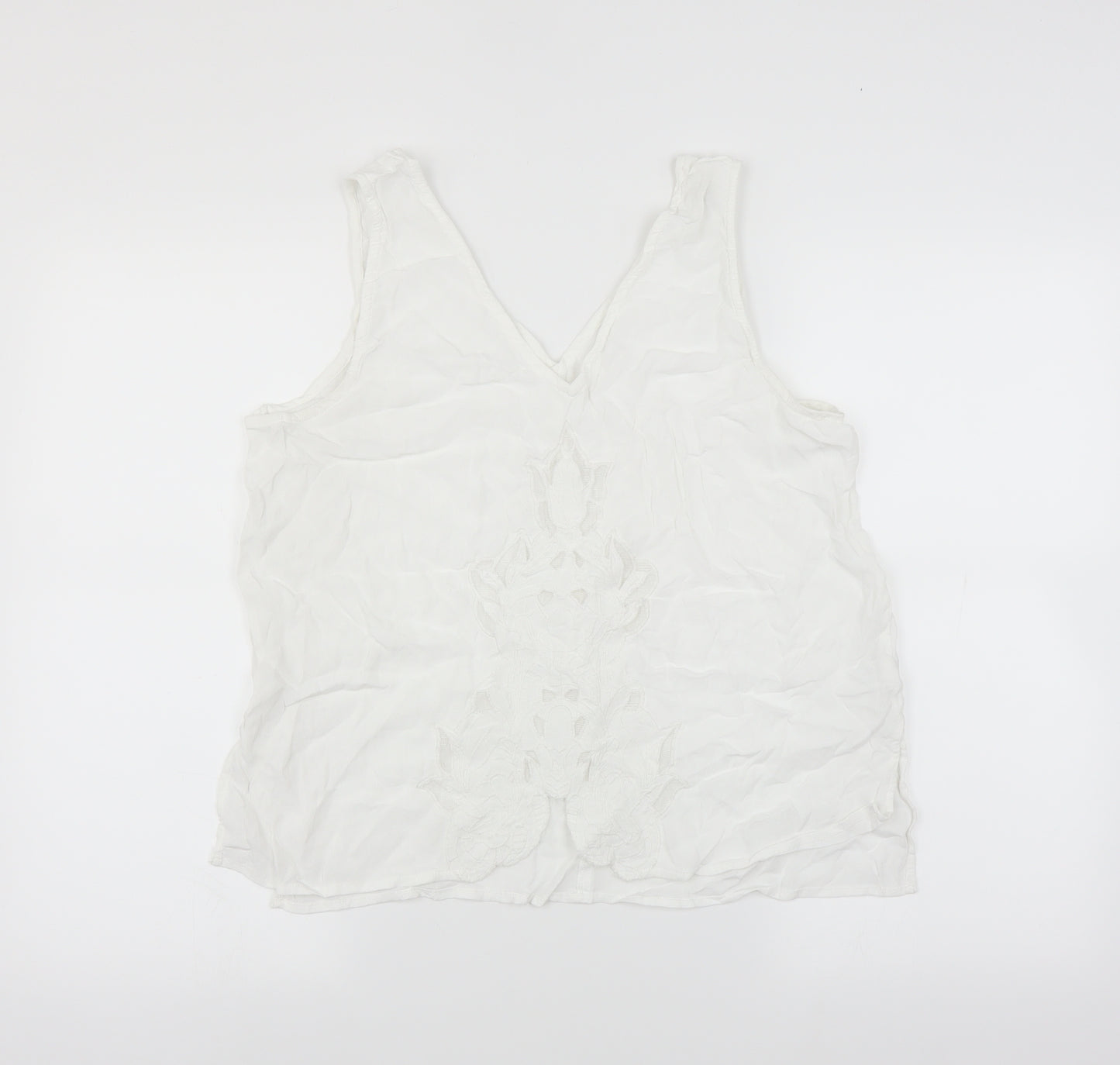 River Island Womens White   Basic Blouse Size 16