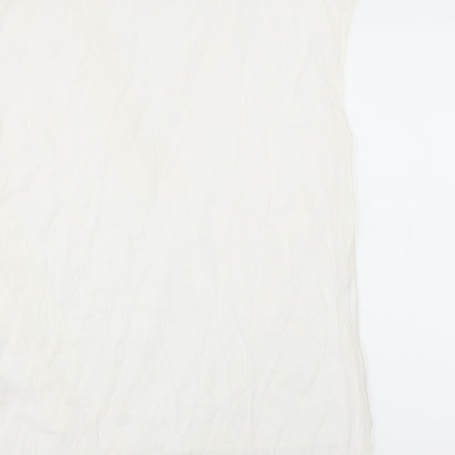 H&M Womens White   Basic Blouse Size 16
