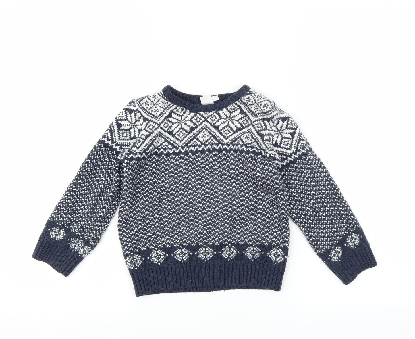 Mini Club Girls Blue   Pullover Jumper Size 5-6 Years