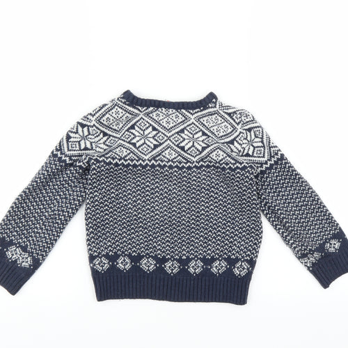 Mini Club Girls Blue   Pullover Jumper Size 5-6 Years