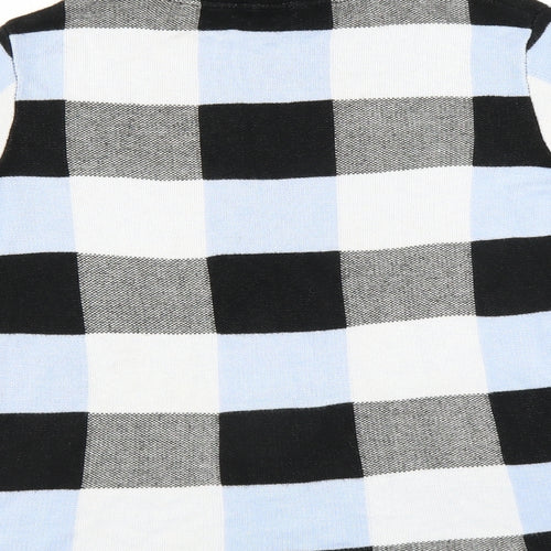 F&F Womens Black Check  Pullover Jumper Size 8