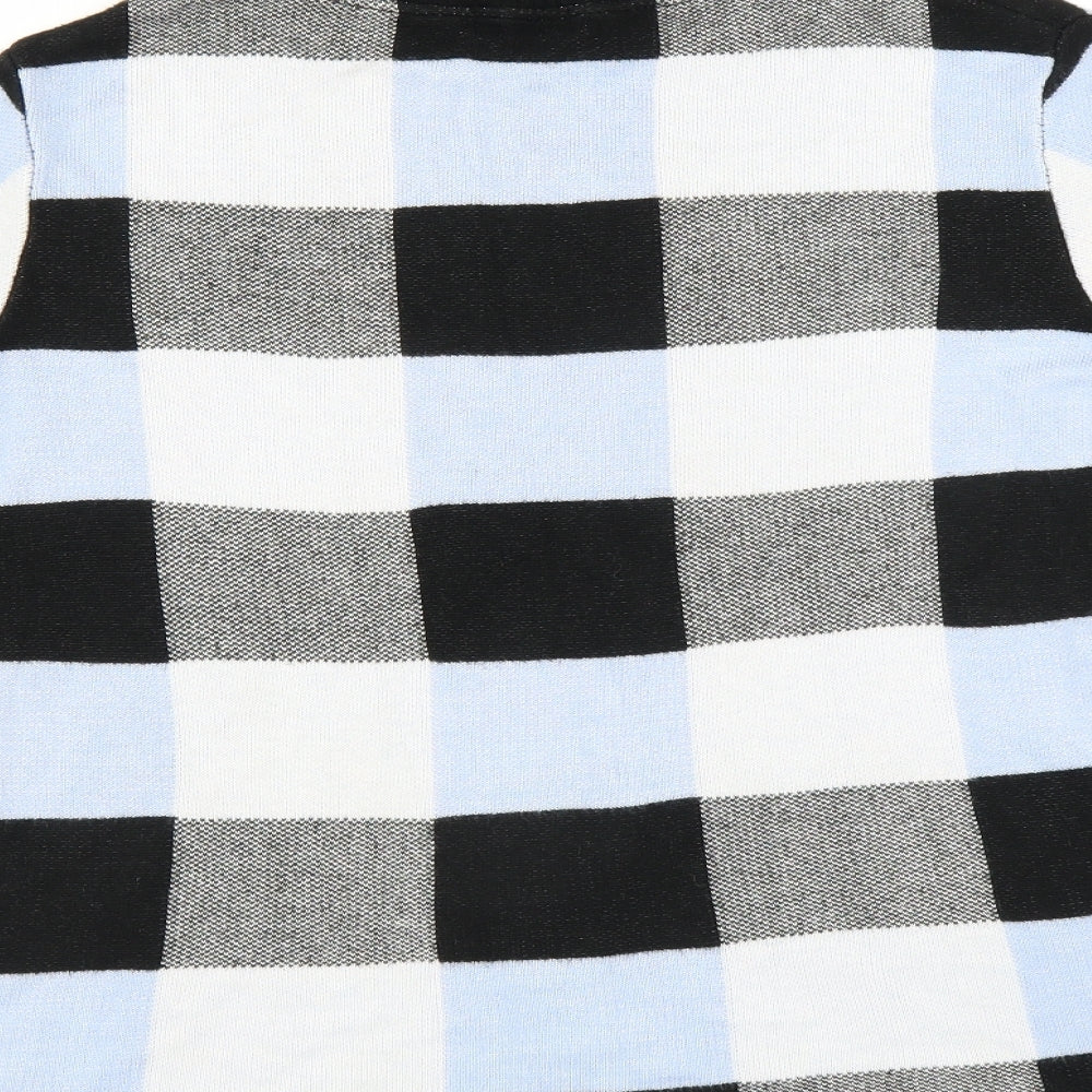 F&F Womens Black Check  Pullover Jumper Size 8