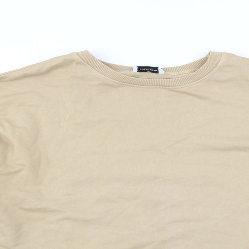 Pull & Bear Womens Beige   Pullover Sweatshirt Size M