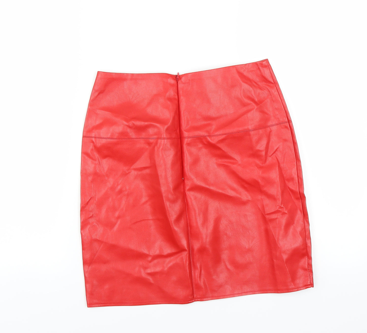 Missguided Womens Red   A-Line Skirt Size 10
