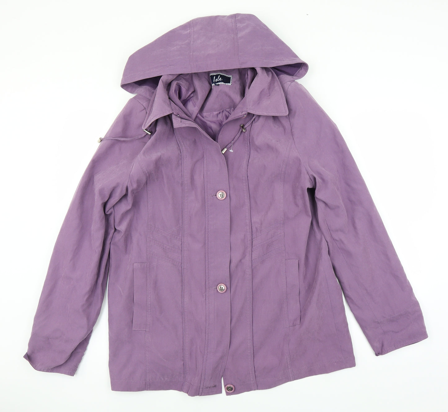 ISLE Womens Purple   Jacket Coat Size 12