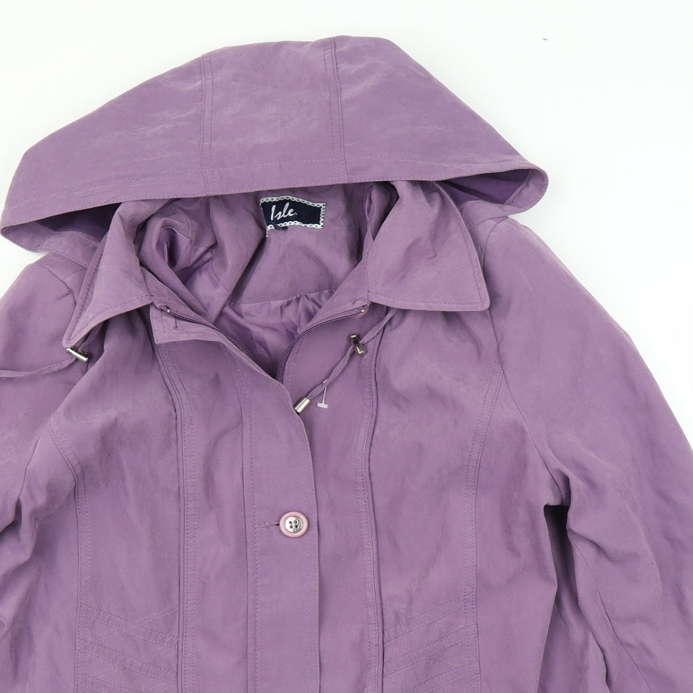 ISLE Womens Purple   Jacket Coat Size 12