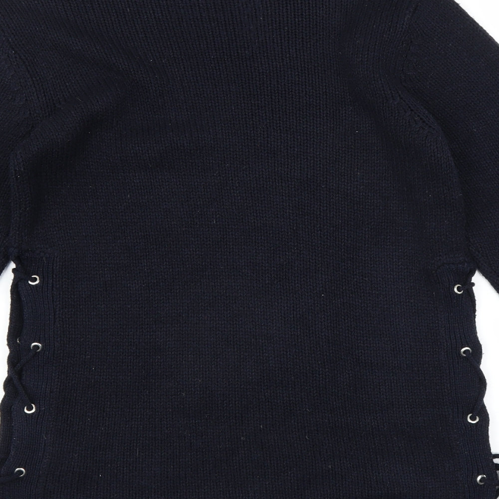 Brave Soul Womens Blue   Pullover Jumper Size S