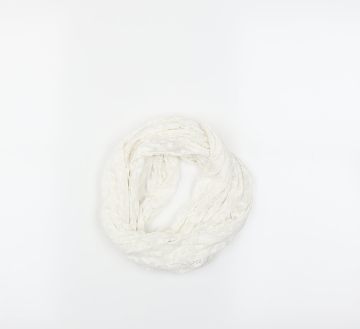 Preworn Womens White    Scarf   - loop scarf
