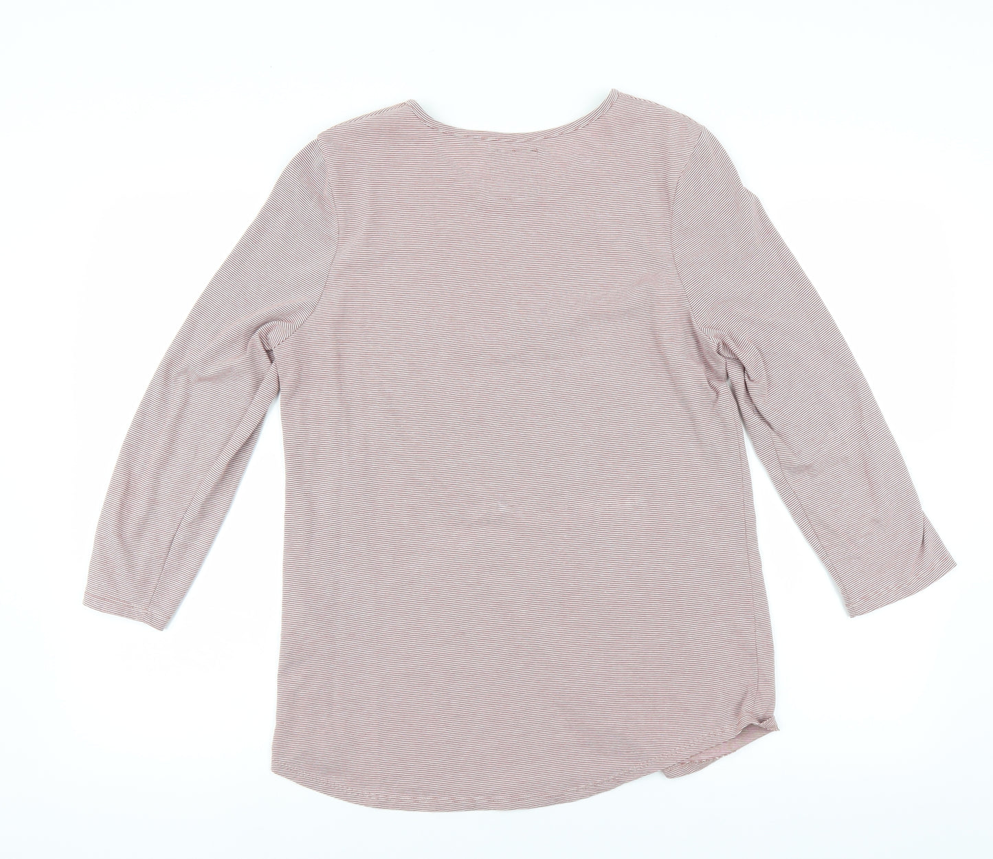 Superdry Womens Pink Striped  Basic T-Shirt Size XL