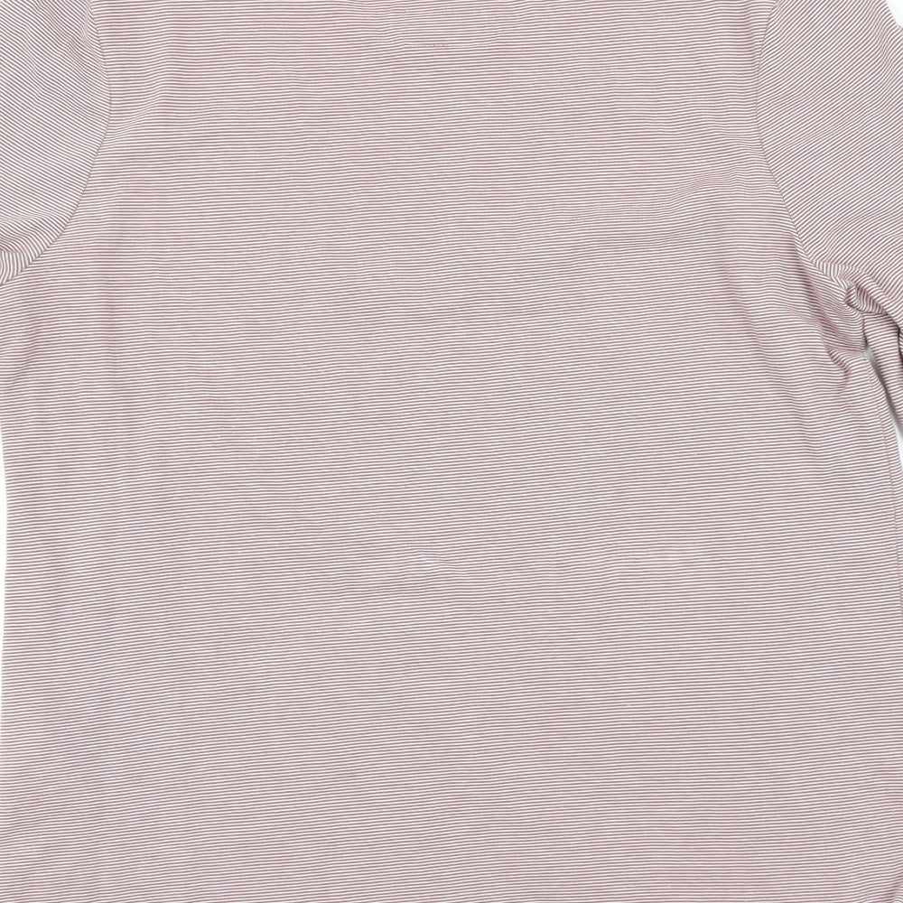 Superdry Womens Pink Striped  Basic T-Shirt Size XL