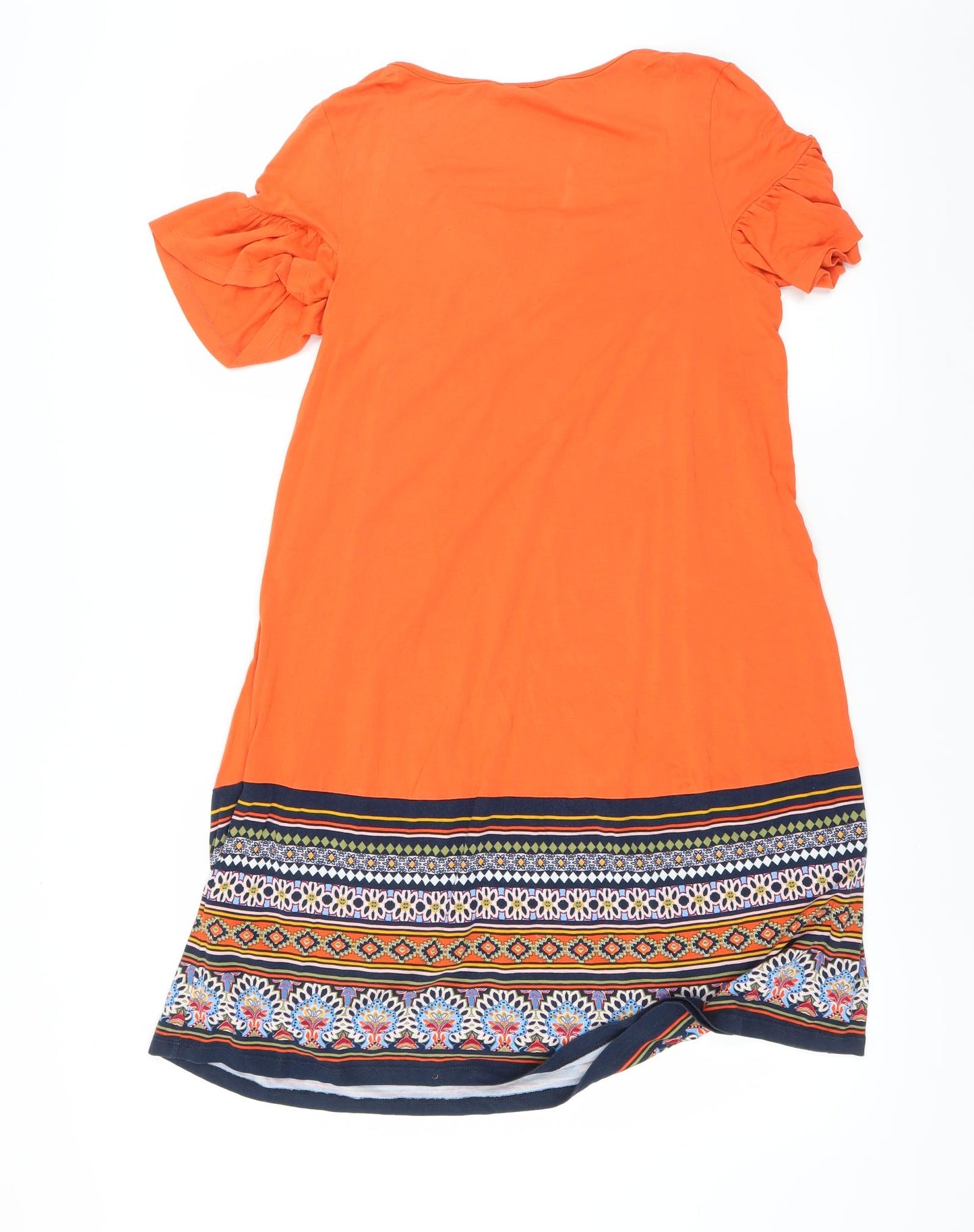 Sainsburys Womens Orange   T-Shirt Dress  Size 8