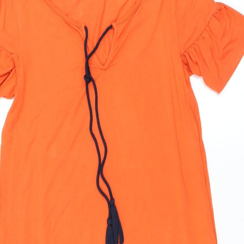 Sainsburys Womens Orange   T-Shirt Dress  Size 8