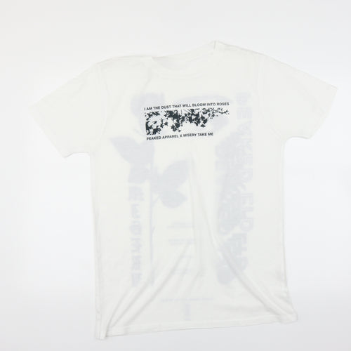 Preworn Mens White    T-Shirt Size M