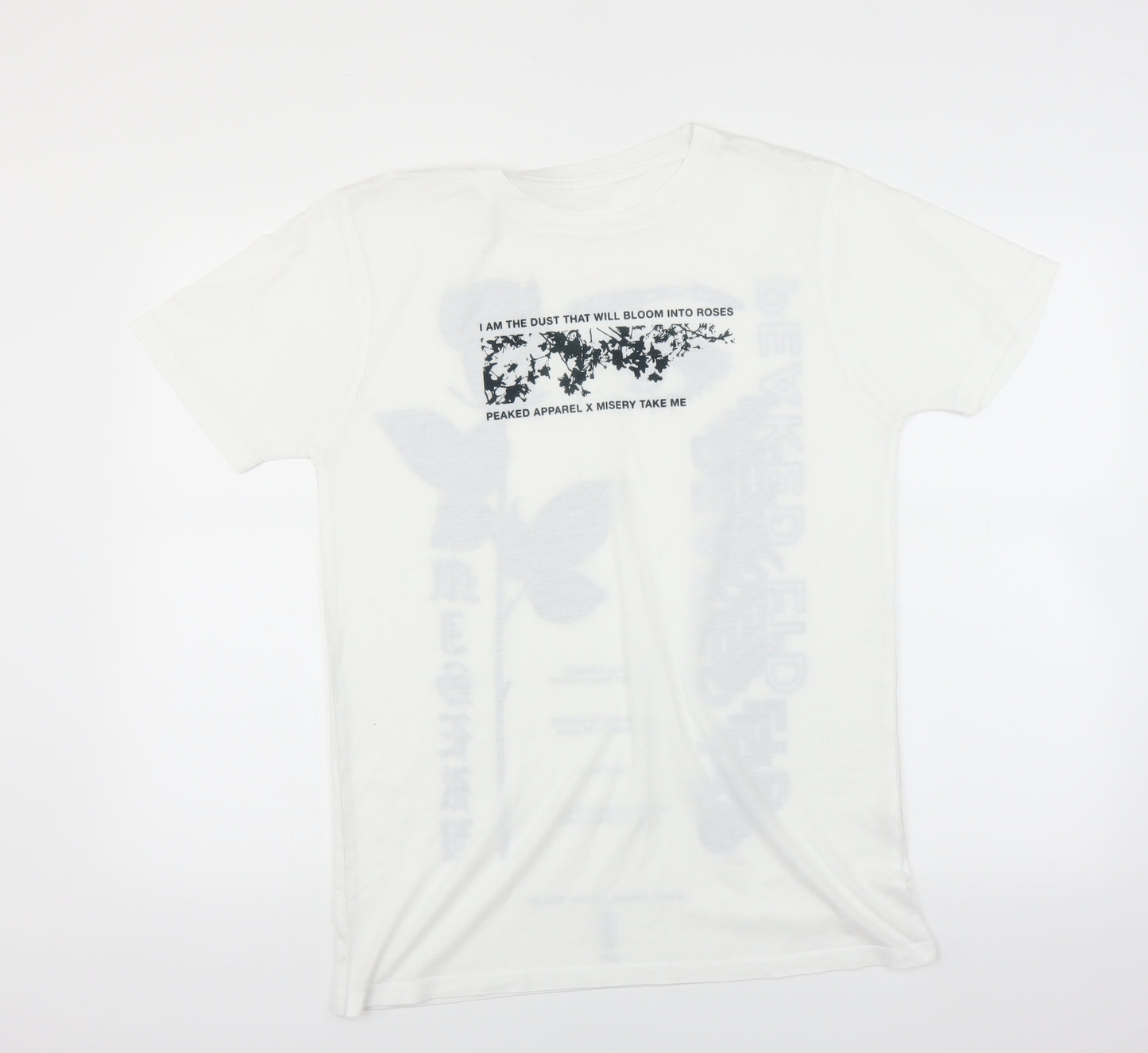 Preworn Mens White    T-Shirt Size M