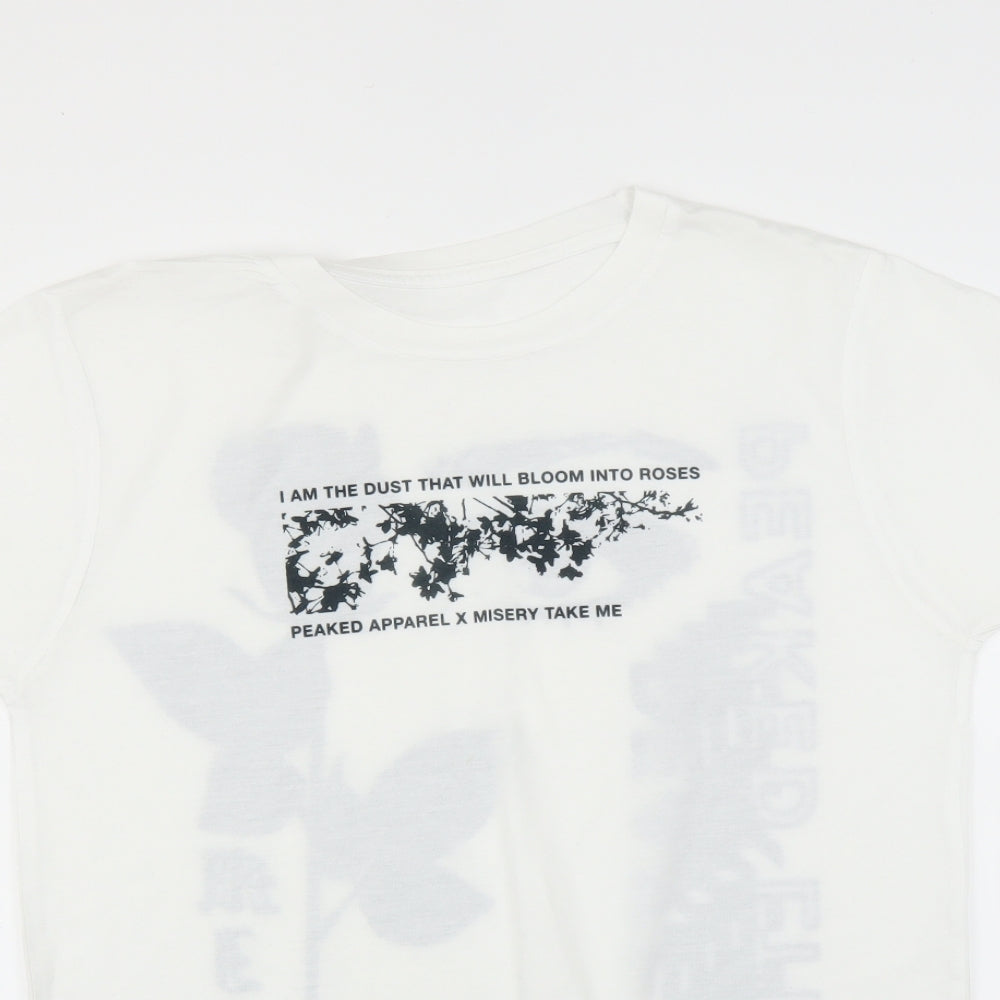 Preworn Mens White    T-Shirt Size M