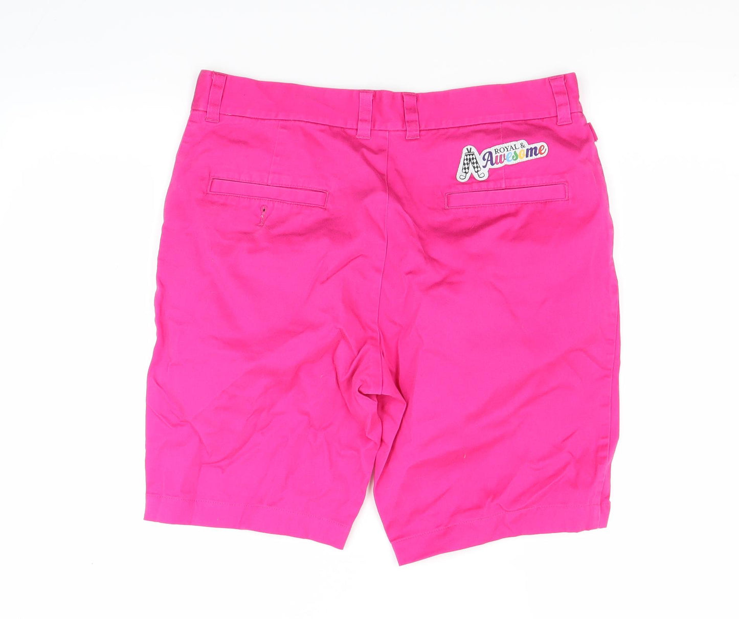 royal awsome Mens Pink   Chino Shorts Size 32