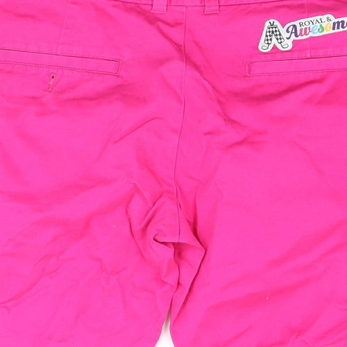 royal awsome Mens Pink   Chino Shorts Size 32