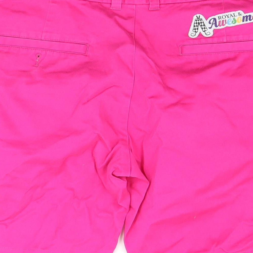 royal awsome Mens Pink   Chino Shorts Size 32