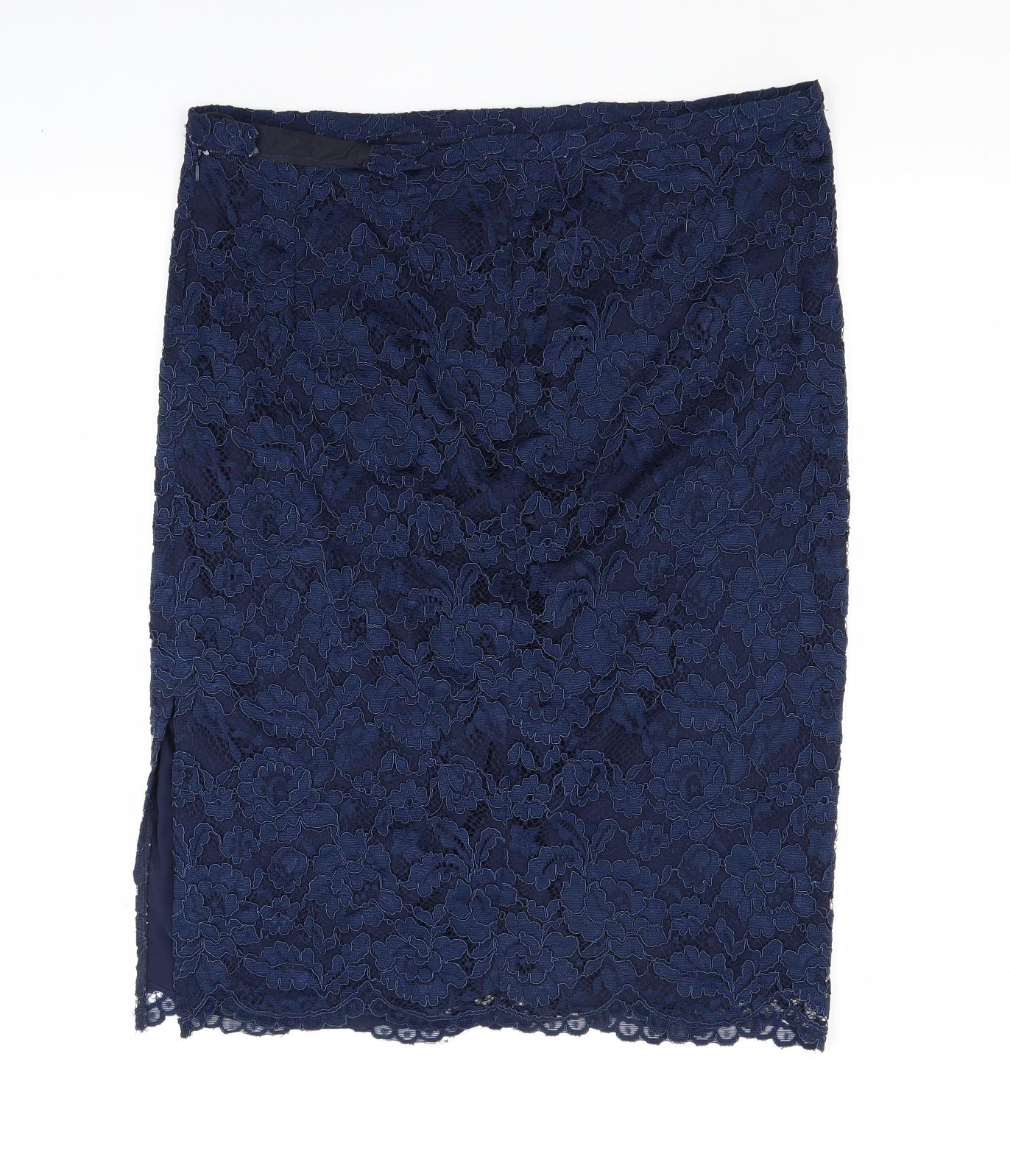 F&F Womens Blue   A-Line Skirt Size 16