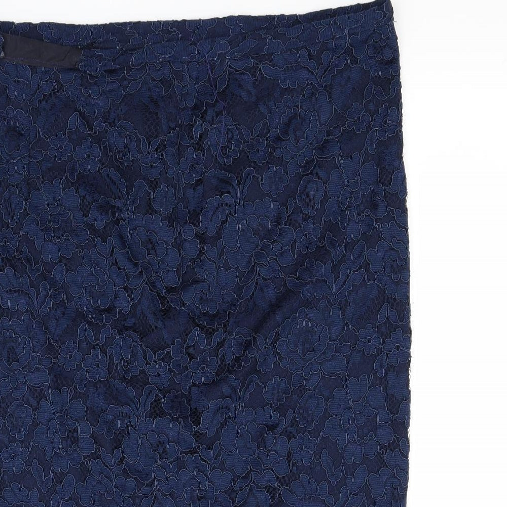 F&F Womens Blue   A-Line Skirt Size 16