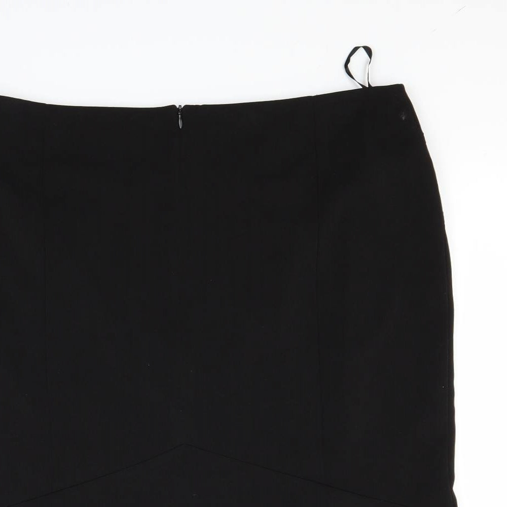 Marks and Spencer Womens Black   A-Line Skirt Size 14