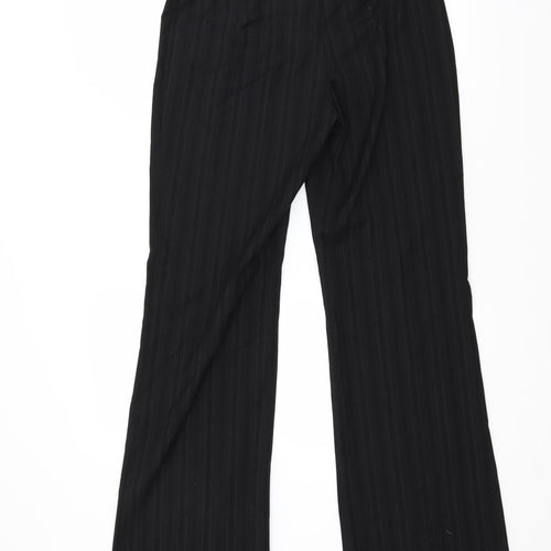 NEXT Womens Black Striped  Sweatpants Trousers Size 8 L30 in