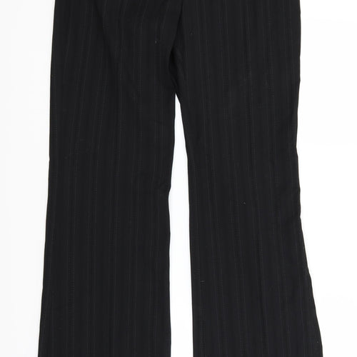 NEXT Womens Black Striped  Sweatpants Trousers Size 8 L30 in