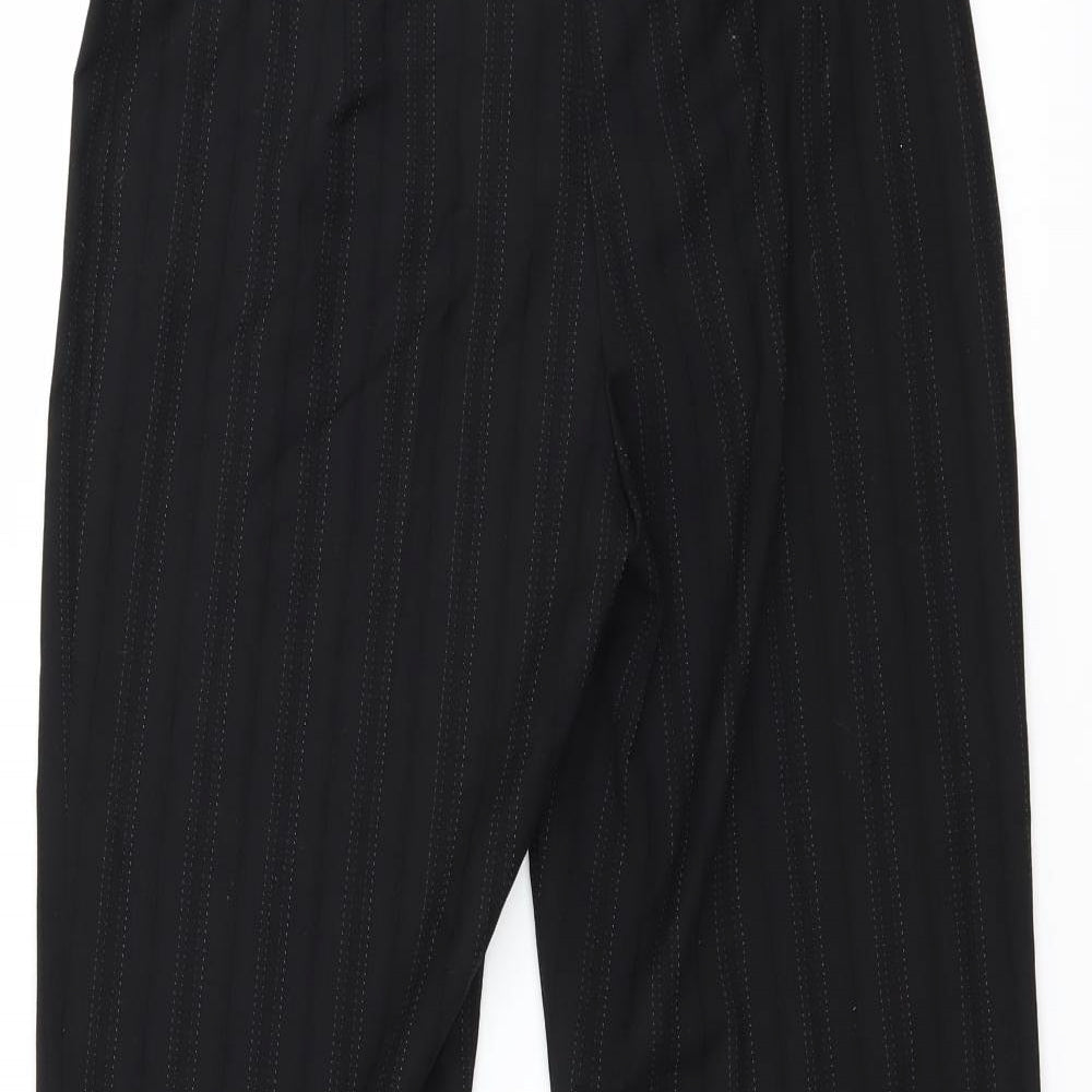 NEXT Womens Black Striped  Sweatpants Trousers Size 8 L30 in