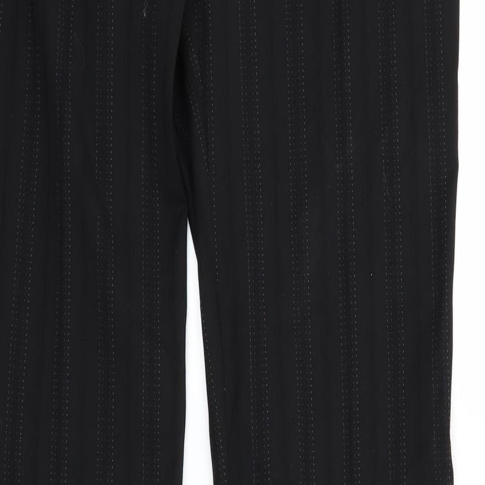 NEXT Womens Black Striped  Sweatpants Trousers Size 8 L30 in
