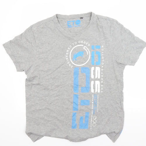 ETO Mens Grey    T-Shirt Size S