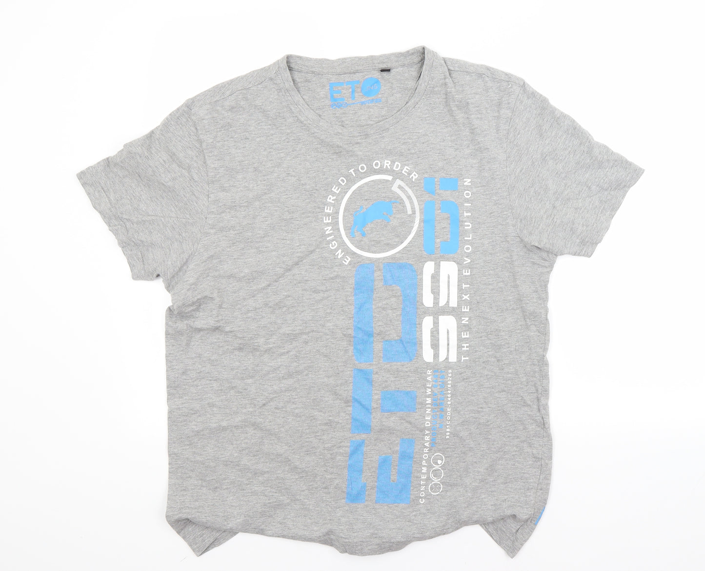 ETO Mens Grey    T-Shirt Size S