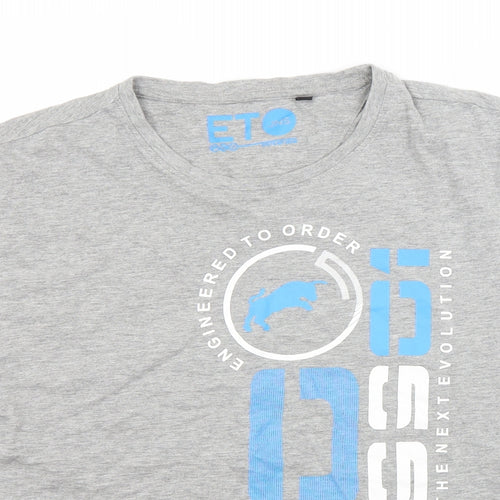 ETO Mens Grey    T-Shirt Size S