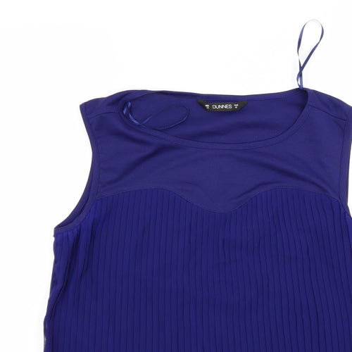 Dunes Womens Blue    Blouse Size 12