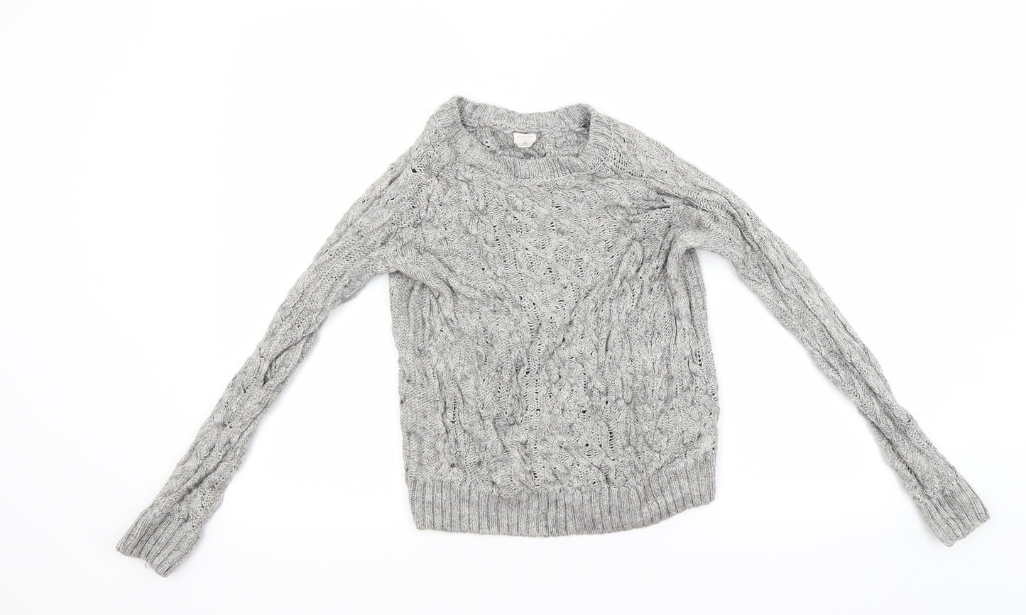 Giordano Womens Grey   Henley Jumper Size M