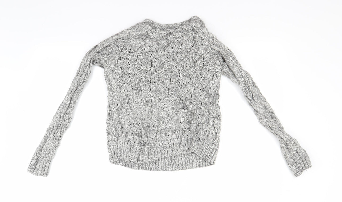 Giordano Womens Grey   Henley Jumper Size M