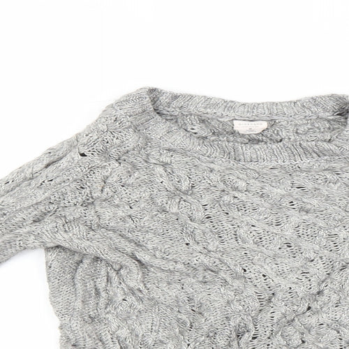 Giordano Womens Grey   Henley Jumper Size M