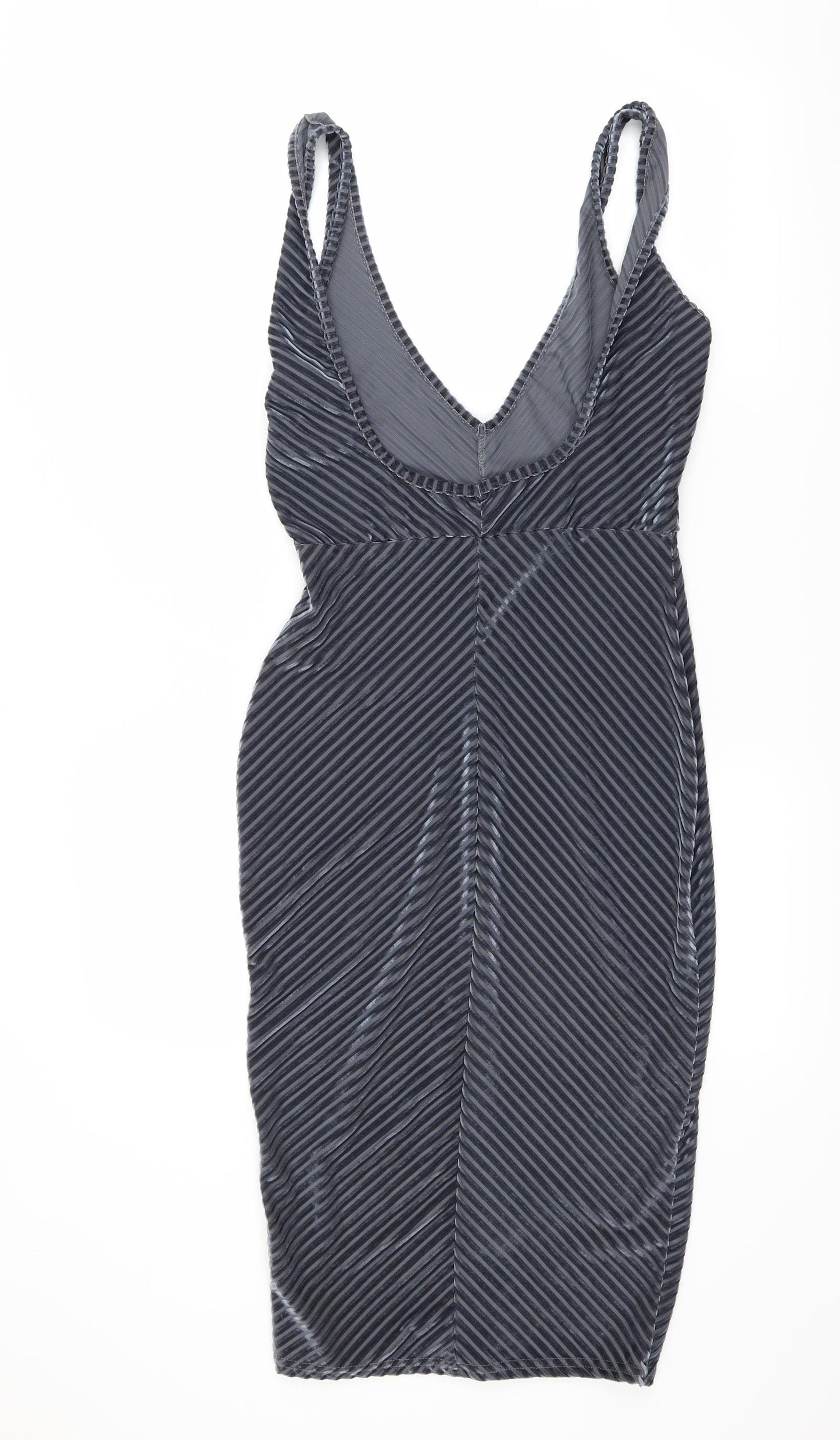 PRETTYLITTLETHING Womens Grey   Bodycon  Size S
